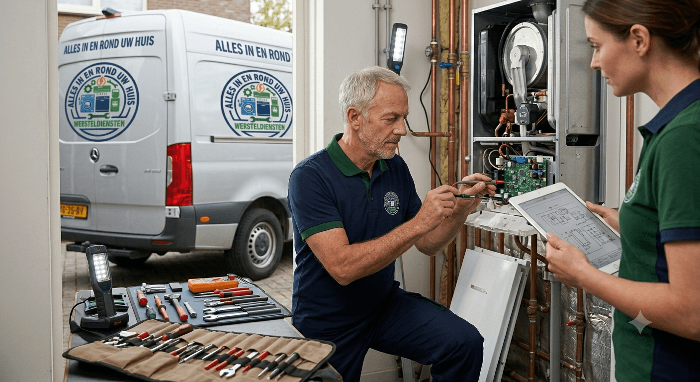 Technieker aan het werk